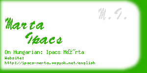 marta ipacs business card